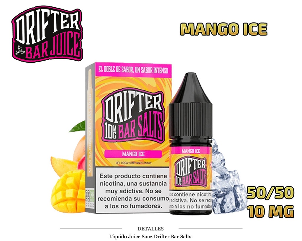 E-LIQUID DRIFTER SALT MANGO 10MG 10ML