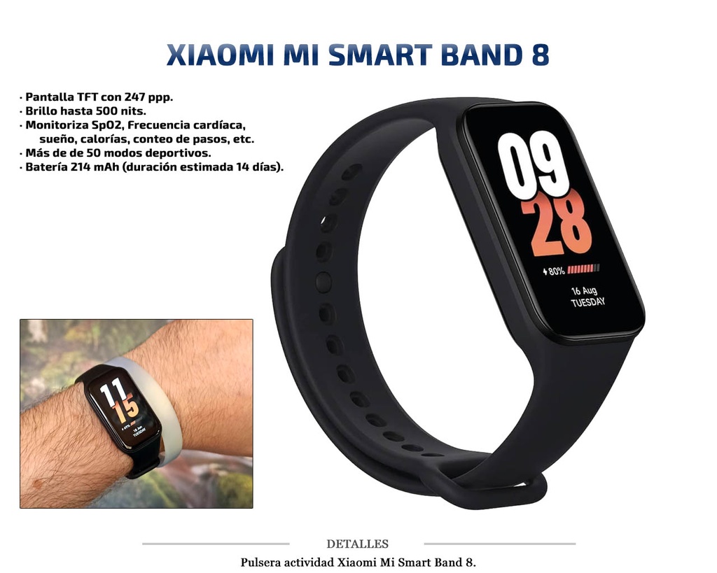 PULSERA XIAOMI MI SMART BAND 8 ACTIVE