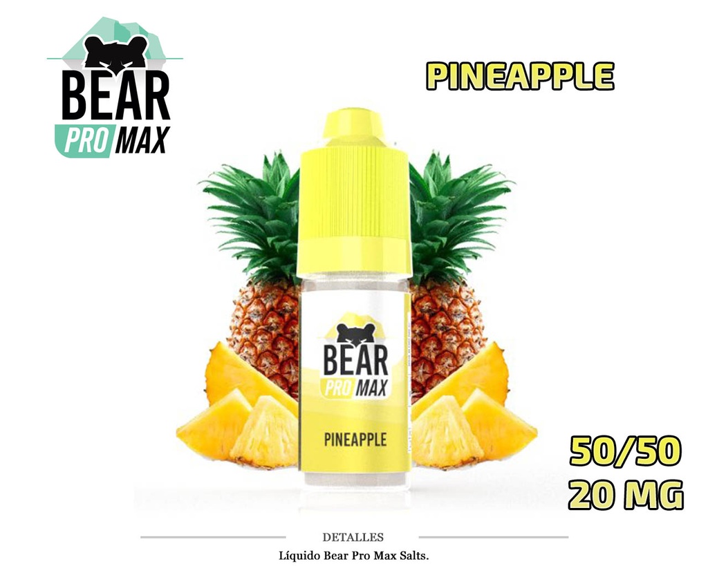 E-LIQUID BEAR PRO MAX SALTS PINEAPPLE 20MG 20ML