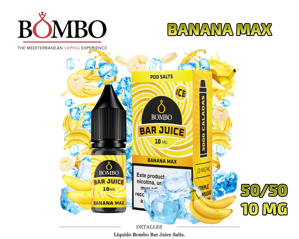 E-LIQUID BOMBO BANANA MAX ICE 10MG 10ML