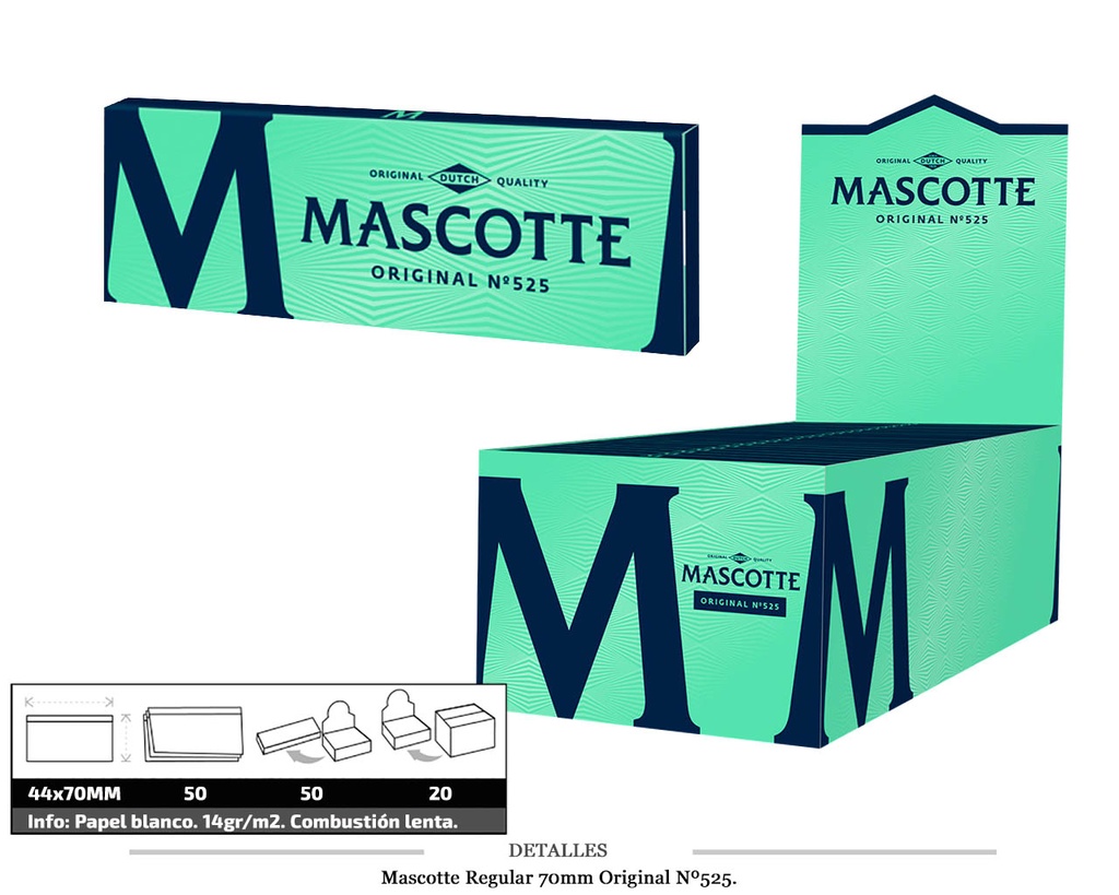 MASCOTTE REGULAR 70MM ORIGINAL Nº 525 50 UDS