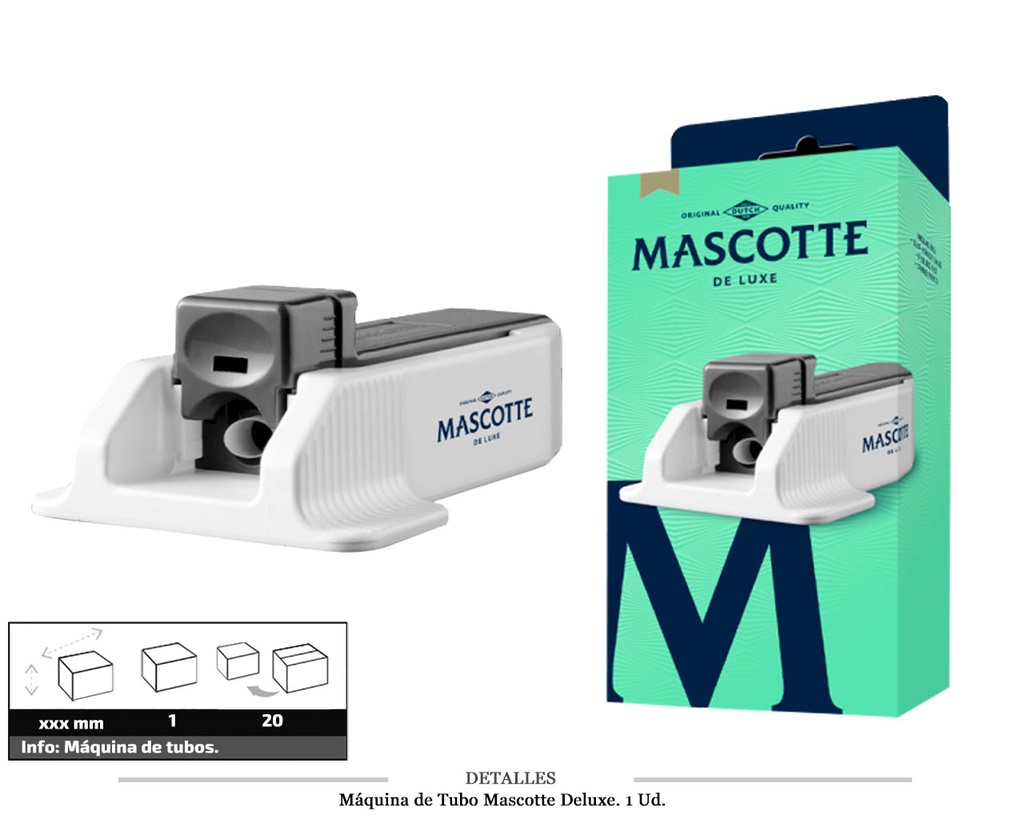 MAQ. TUBO MASCOTTE DELUXE 1 UD