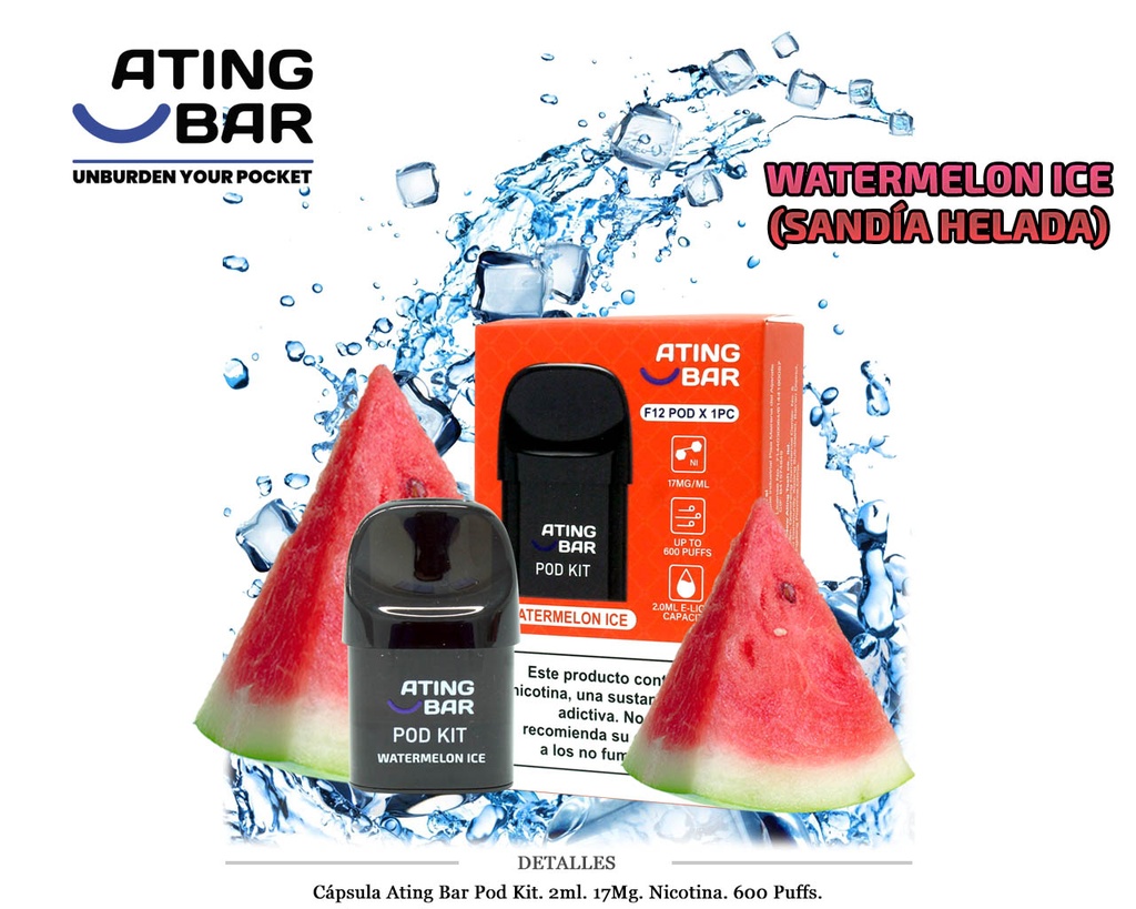 CAPSULA ATING WATERMELON ICE 17MG 1 UD