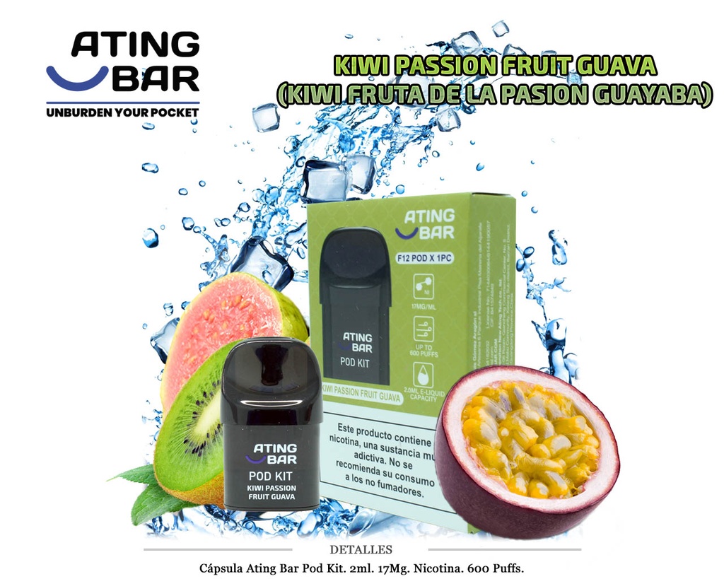 CAPSULA ATING KIWI PASSION FRUIT GUAVA 17MG 1 UD