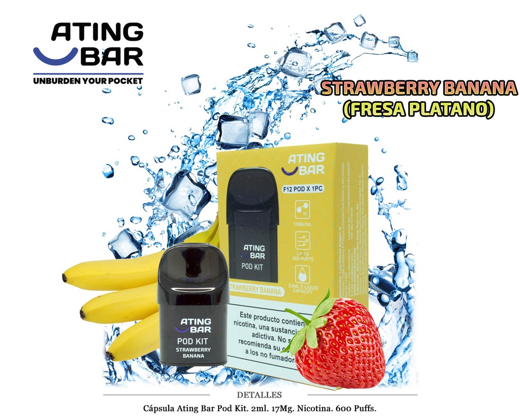 CAPSULA ATING STRAWBERRY BANANA 17MG 1 UD