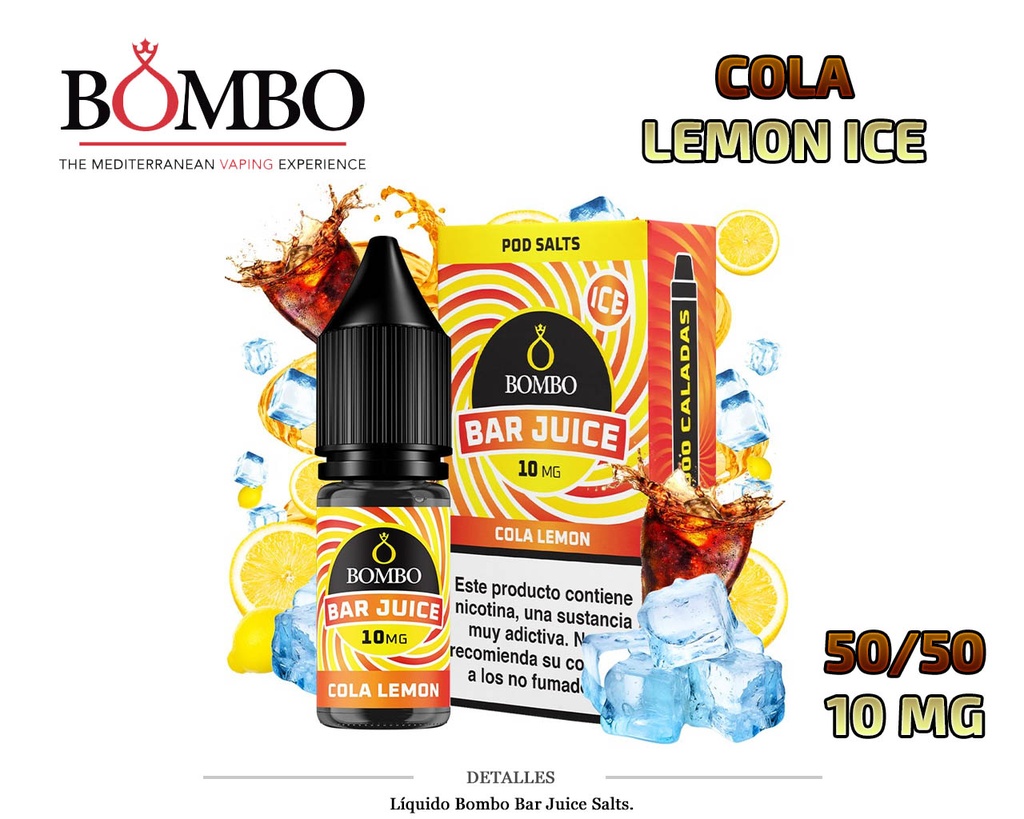 E-LIQUID BOMBO COLA LEMON ICE 10MG 10ML