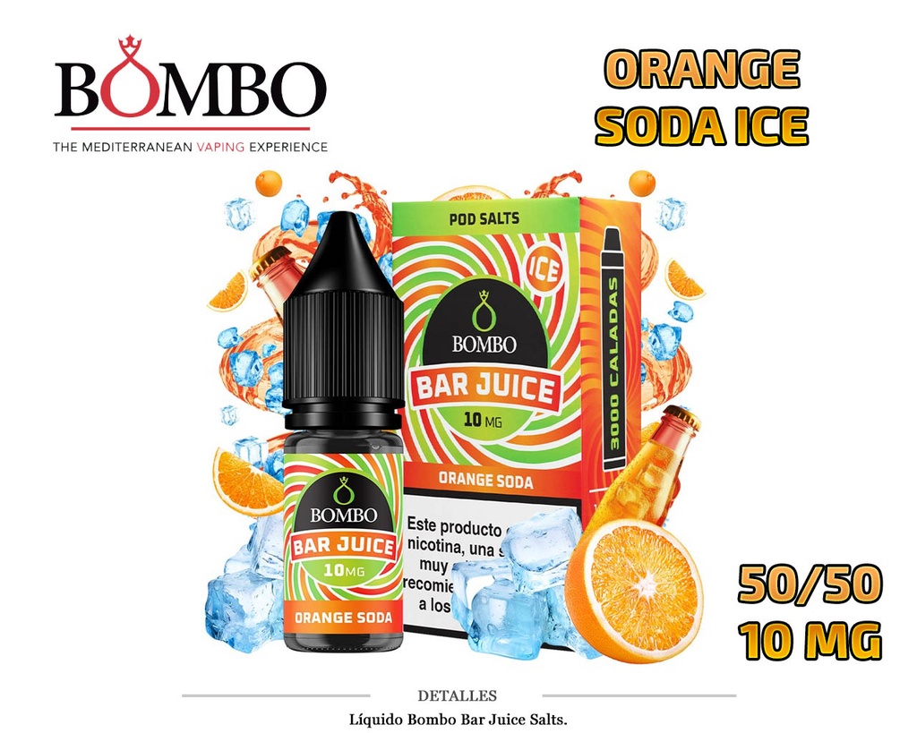 E-LIQUID BOMBO ORANGE SODA ICE 10MG 10ML