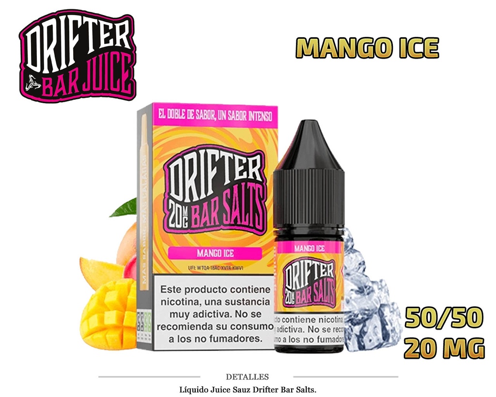 E-LIQUID DRIFTER SALT MANGO 20MG 10ML