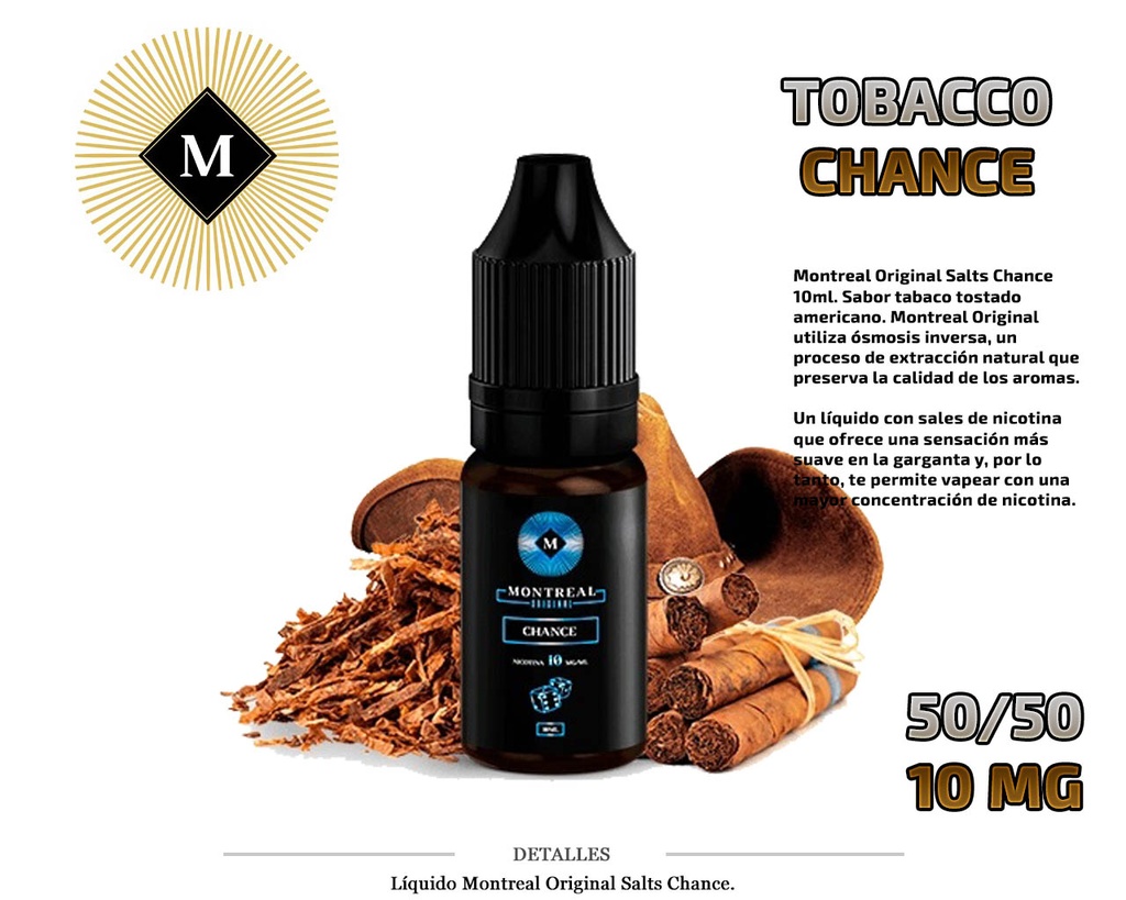 E-LIQUID MONTREAL SALT CHANCE 10MG 10ML