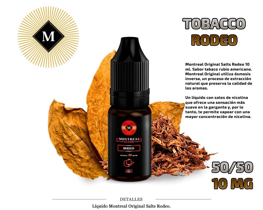 E-LIQUID MONTREAL SALT RODEO 10MG 10ML