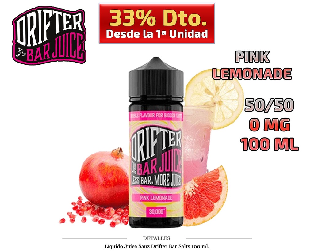 E-LIQUID DRIFTER SALT PINK LEMONADE ICE 100ML