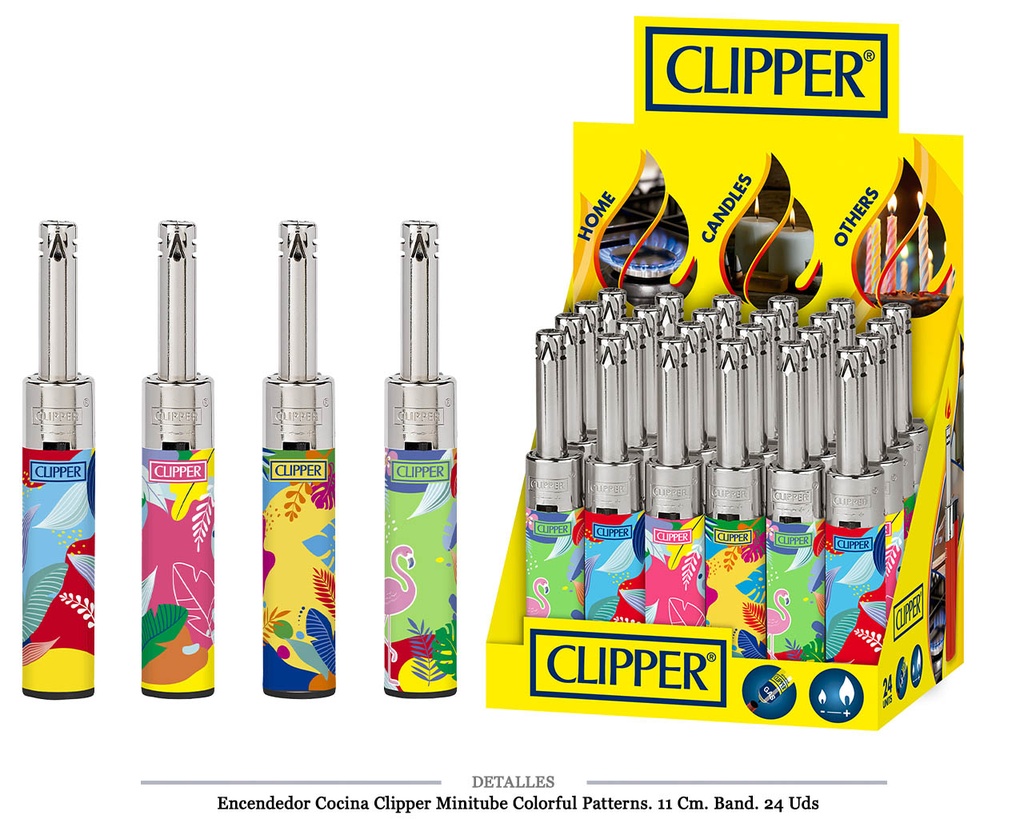 ENCD. CLIPPER COCINA MINITUBE COLORFUL PATTERNS 24 UDS