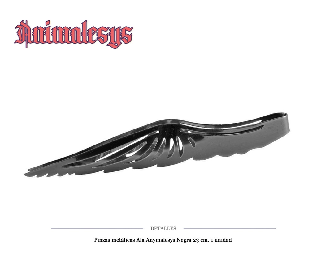 PINZA ALAS ANIMALESYS NEGRA 23CM