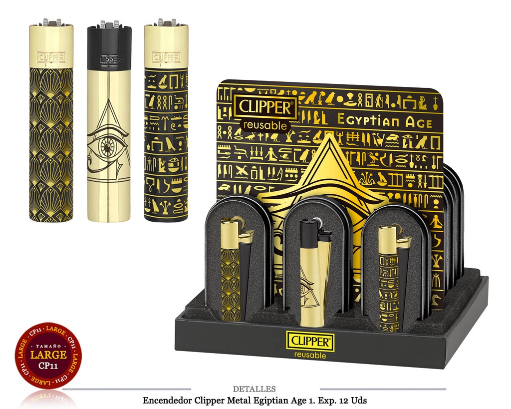ENCD. CLIPPER METAL EGYPTIAN AGE 1 12 UDS