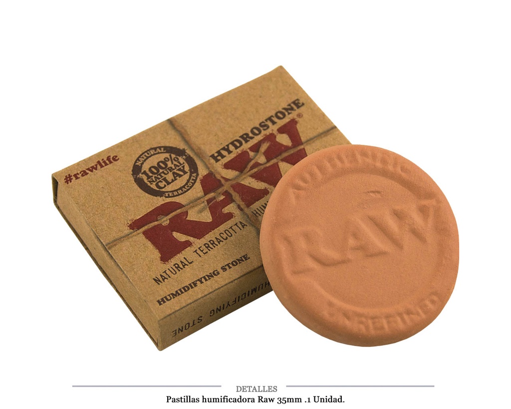 PIEDRA HUMIDIFICADORA RAW 35MM 1 UD