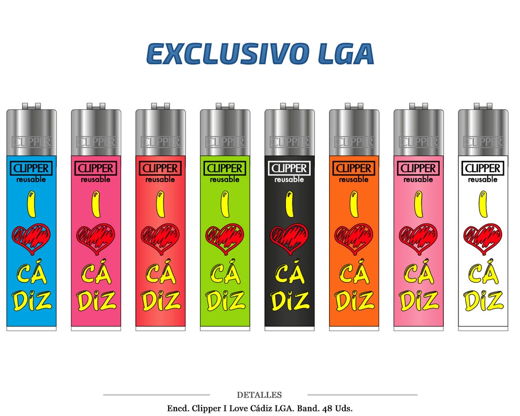 ENCD. CLIPPER I LOVE CADIZ LGA 48 UDS