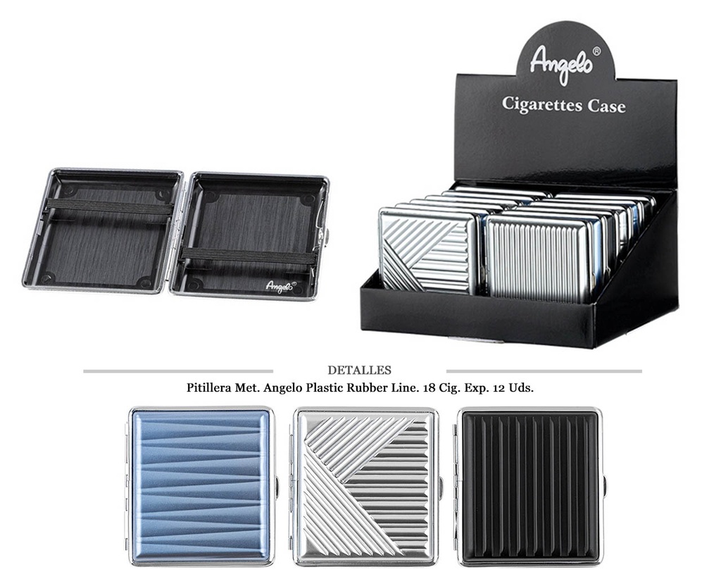 PITILLERA MET ANGELO PLASTIC RUBBER LINES 18 CIG 12 UDS
