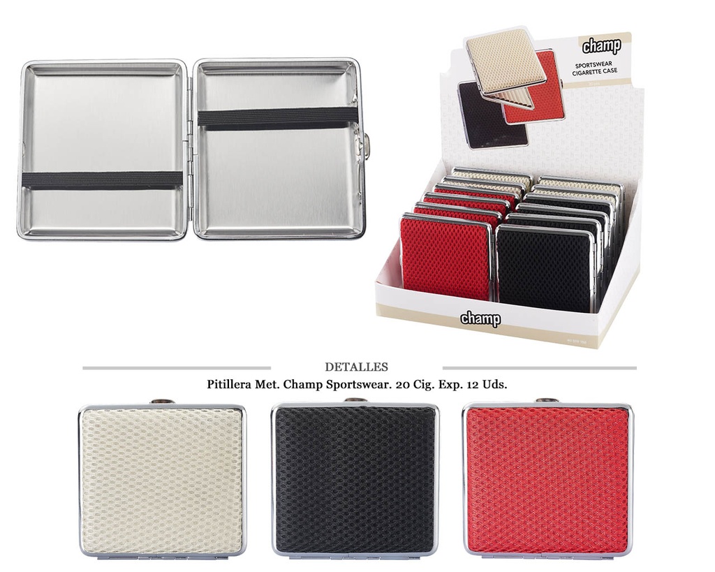 PITILLERA MET CHAMP SPORTSWEAR 20 CIG 12 UDS
