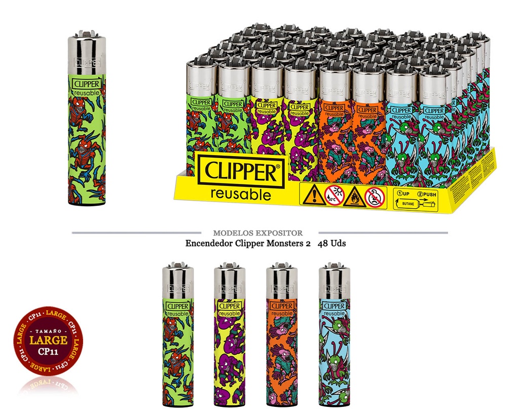 ENCD. CLIPPER MONSTERS 2 48 UDS