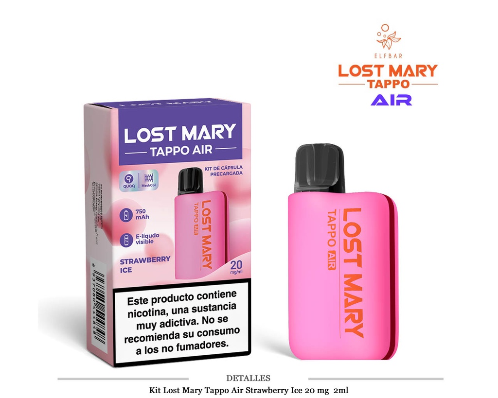 KIT LOST MARY TAPPO STRAWBERRY ICE 20MG 2ML