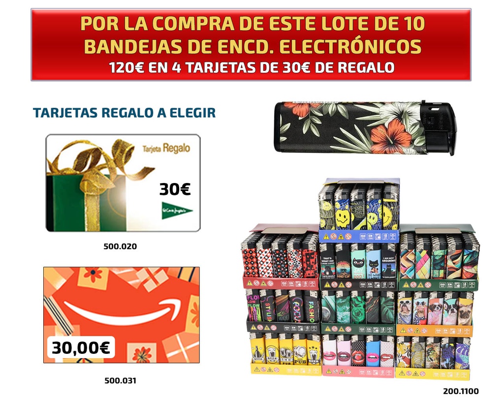 LOTE 10 BAND. ENCD. ANGEL ELECTRONICO + TARJ. REGALOS