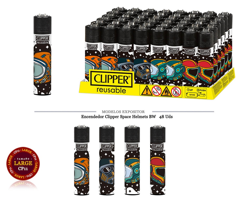 ENCD. CLIPPER SPACE HELMETS BW 48 UDS