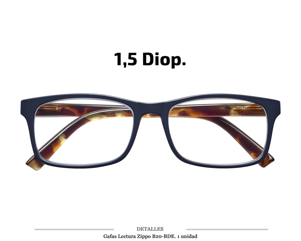 GAFAS LECTURA ZIPPO B20 BDE 1,5 DIOP 1 UD