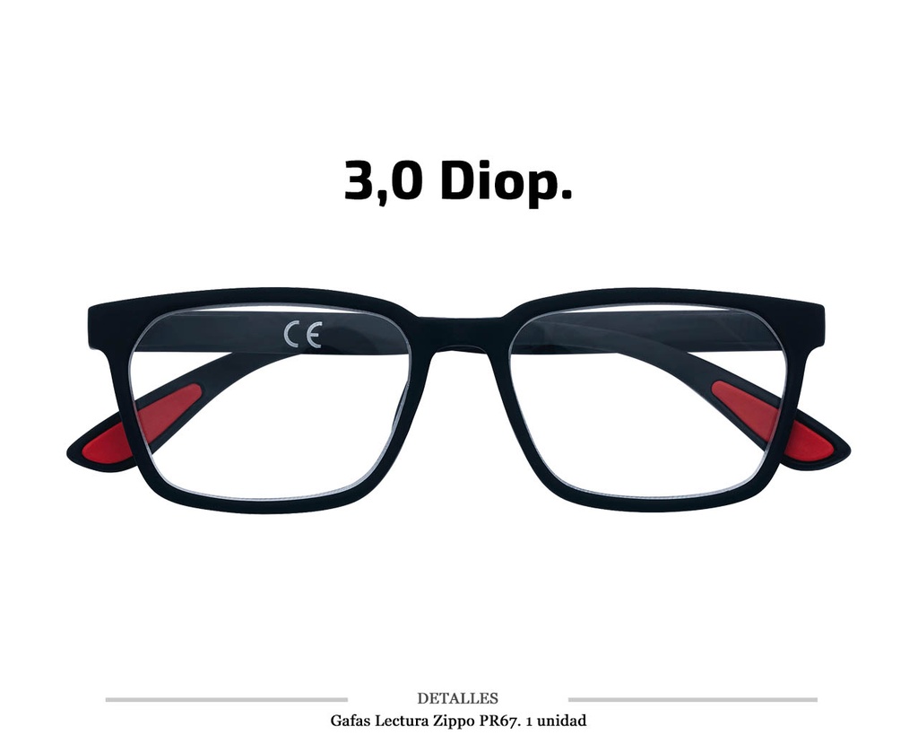 GAFAS LECTURA ZIPPO PR67 3.0 DIOP 1 UD