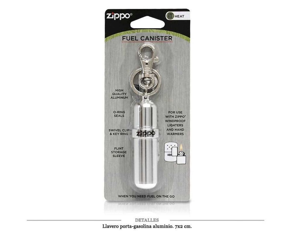 LLAVERO ZIPPO PORTA GASOLINA