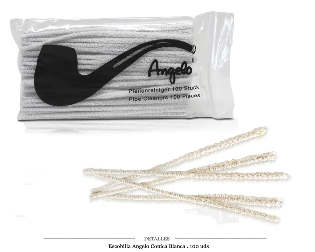 ESCOBILLA ANGELO CONICA BLANCA 100 UDS