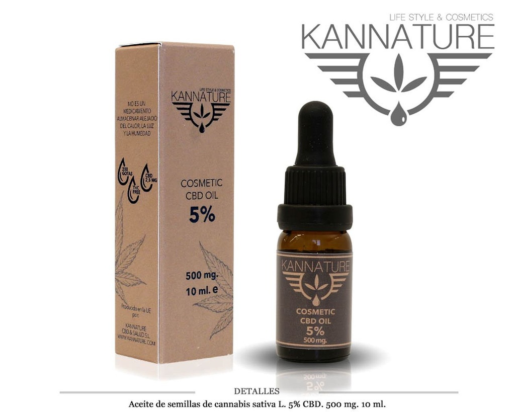 ACEITE KANNATURE 5% CBD 10 ML