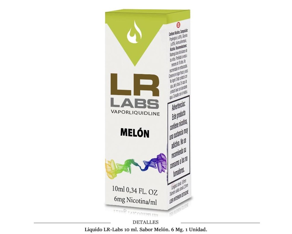 E-LIQUID E-CIG LR-LABS MELON 6MG 1 UD