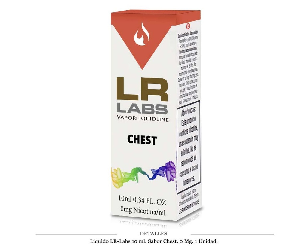 E-LIQUID E-CIG LR-LABS CHEST 0MG 1 UD