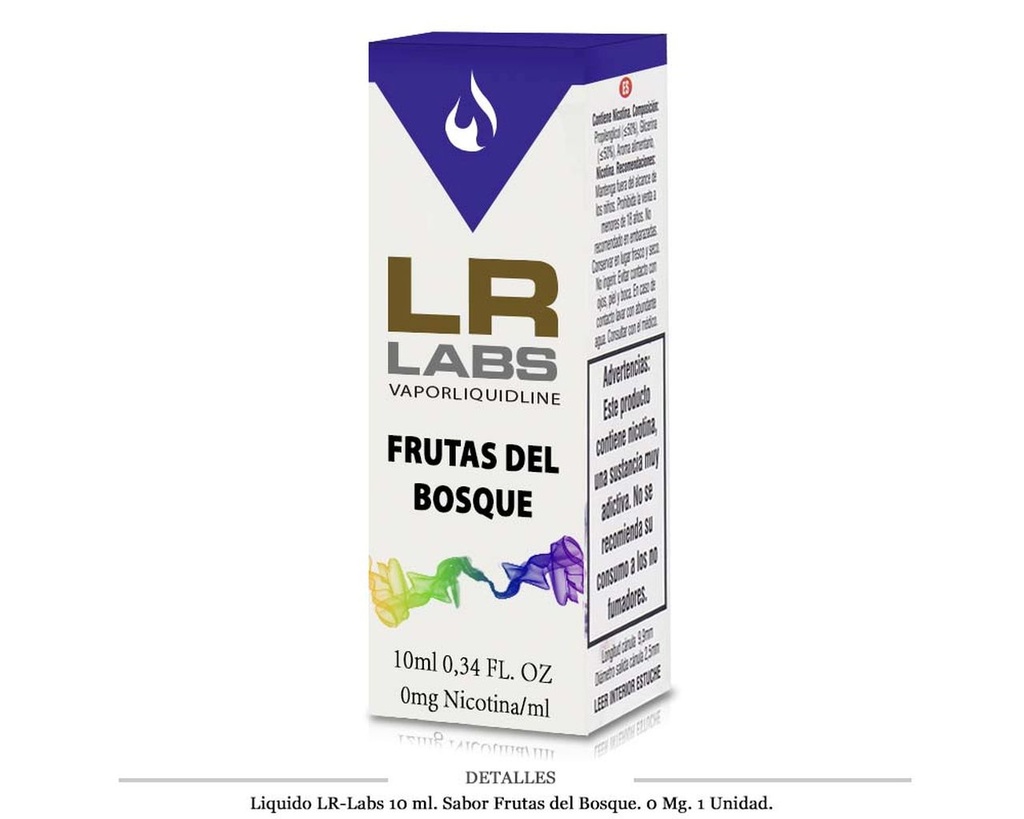 E-LIQUID E-CIG LR-LABS FRUTAS DEL BOSQUE 0MG 1 UD