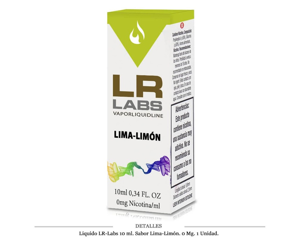 E-LIQUID E-CIG LR-LABS LIMA LIMON 0MG 1 UD