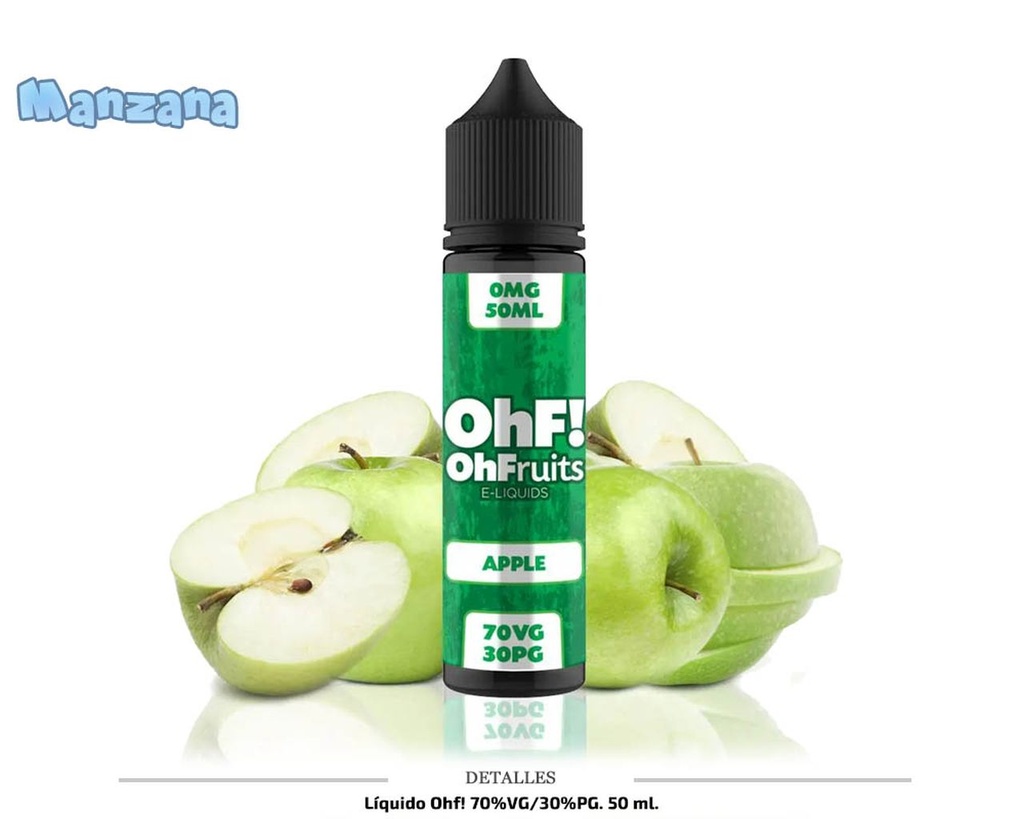 E-LIQUID OHF! APPLE 50 ML 1 UD