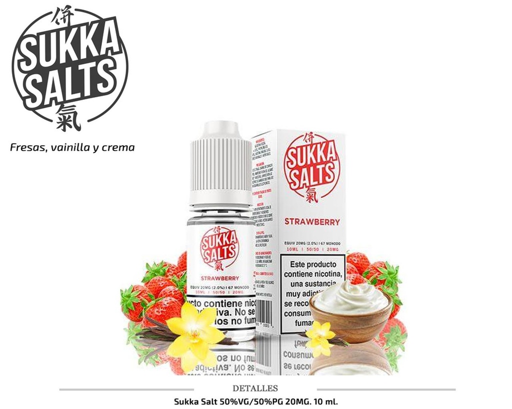 SUKKA SALT STRAWBERRY 20MG 10ML