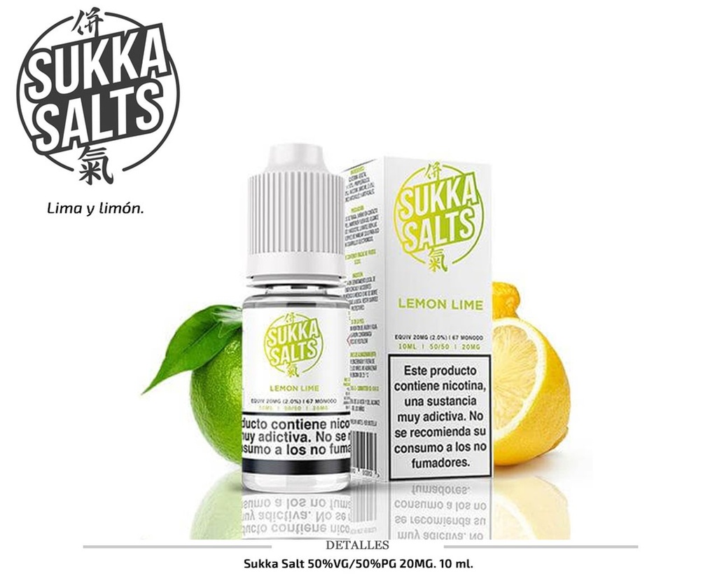 SUKKA SALT LEMON LIME 20MG 10ML