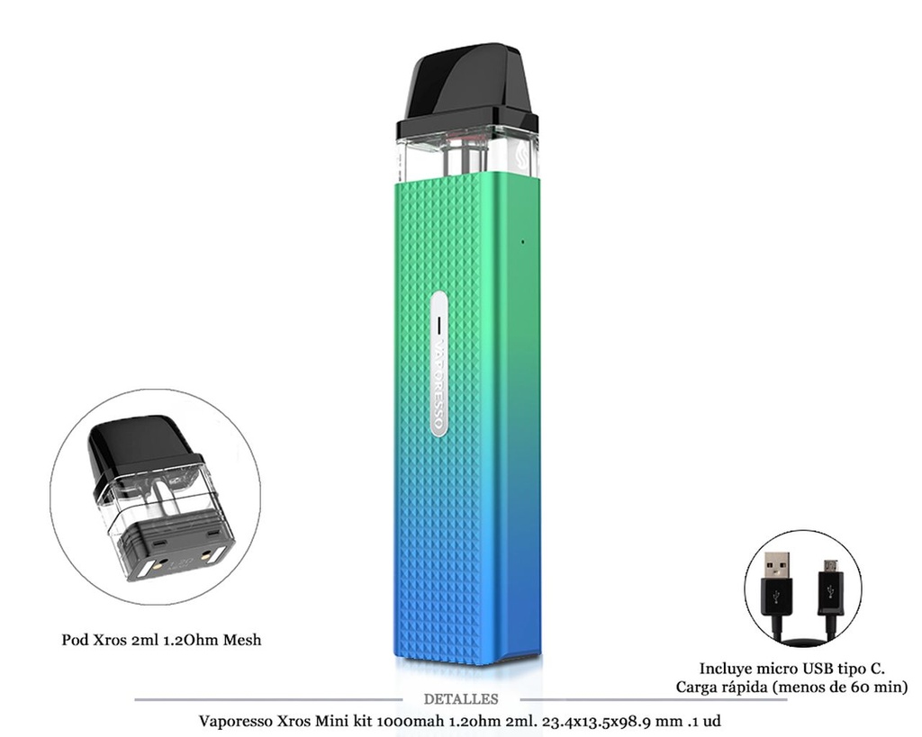 VAPORESSO XROS MINI LIME GREEN KIT 1000 MAH