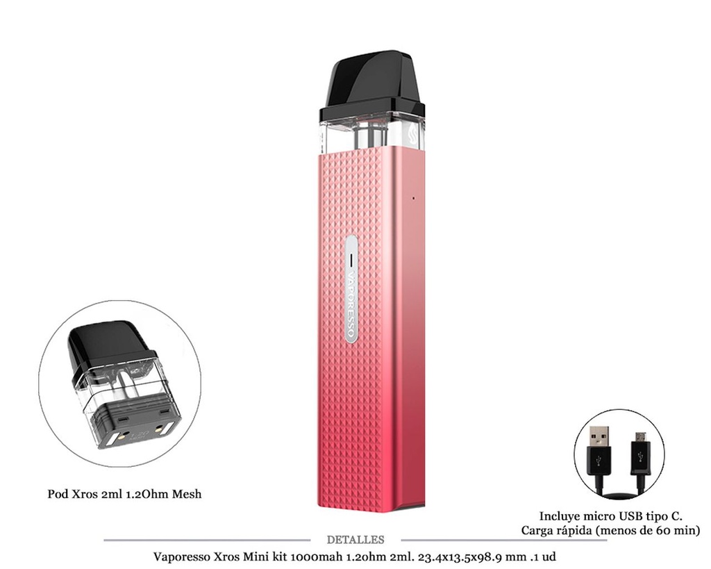 VAPORESSO XROS MINI SAKURA PINK KIT 1000 MAH