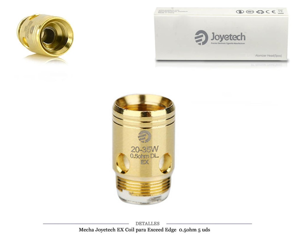 MECHA JOYETECH EXCEED 0,5 OHM 5 UDS