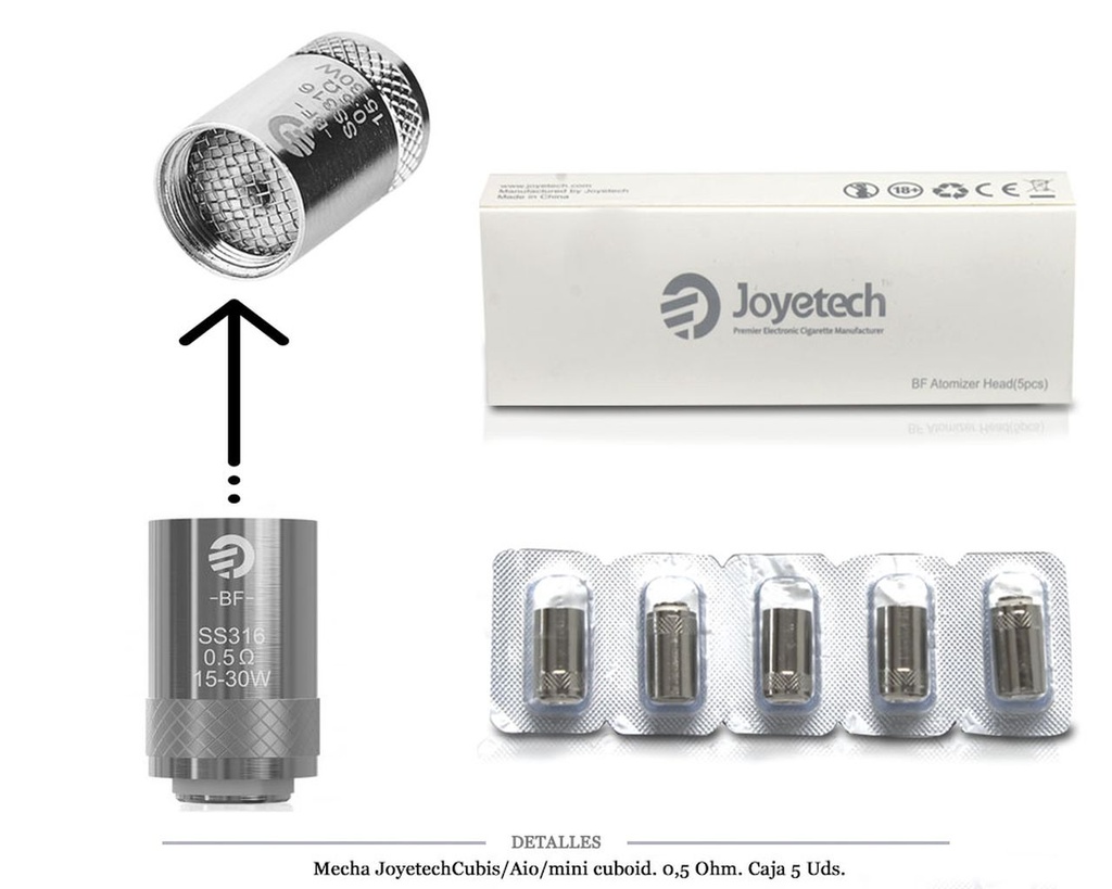 MECHA JOYETECH AIO 0,5 OHM 5 UDS