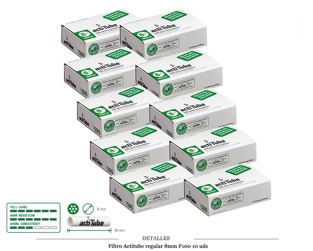 FILTRO ACTITUBE AKTIV REGULAR F100 10 UDS