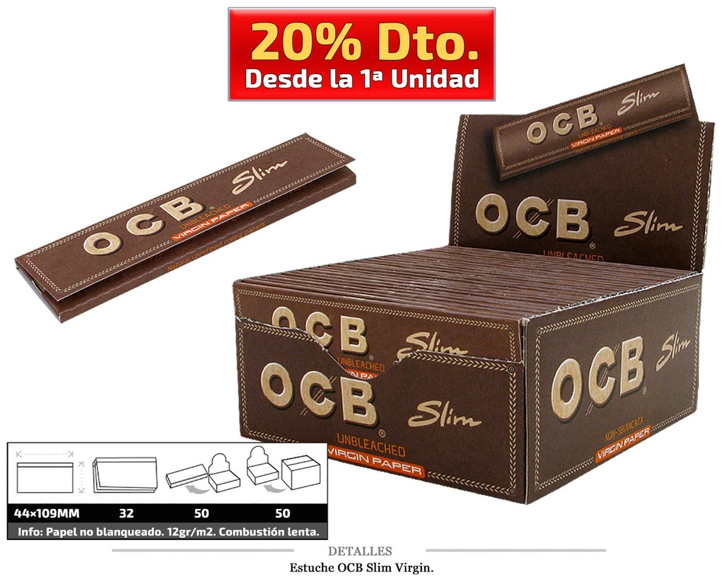 OCB SLIM VIRGIN 50 UDS