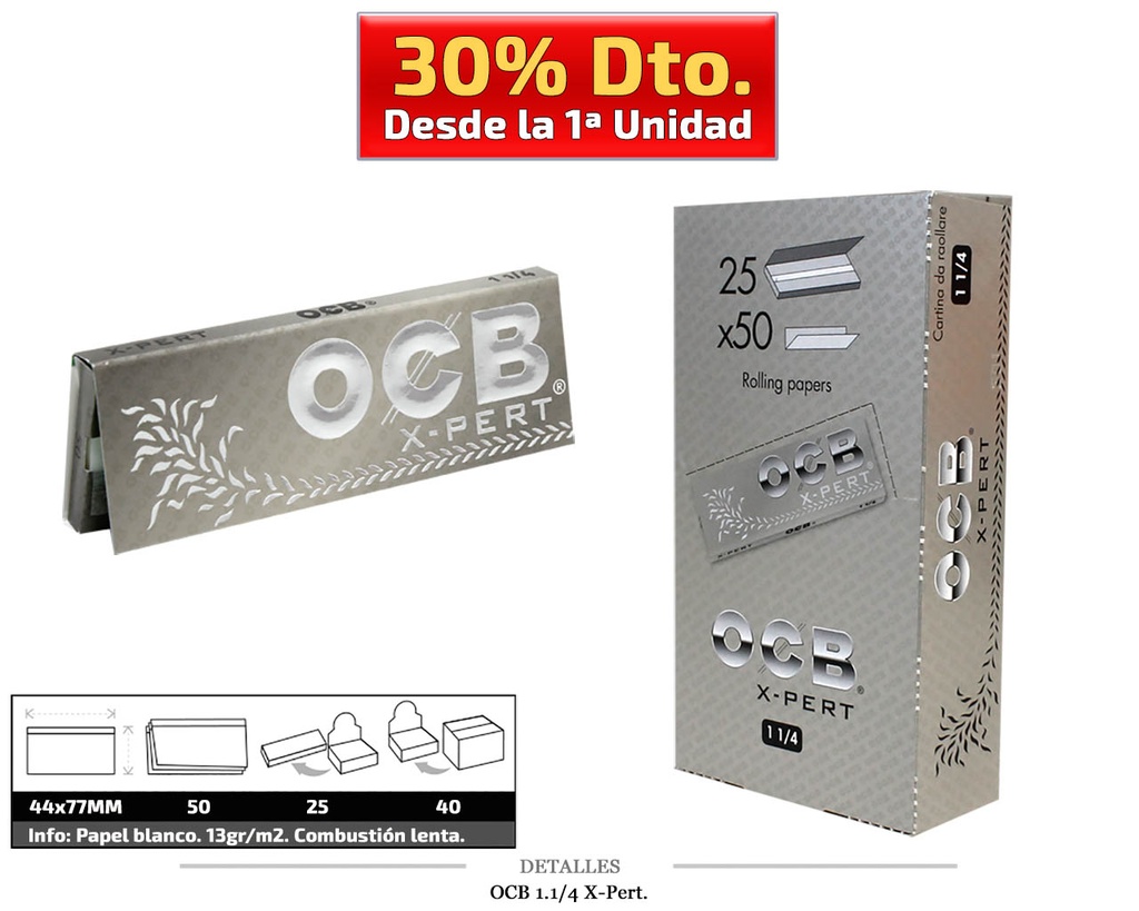 OCB 1.1/4 X-PERT 25 UDS