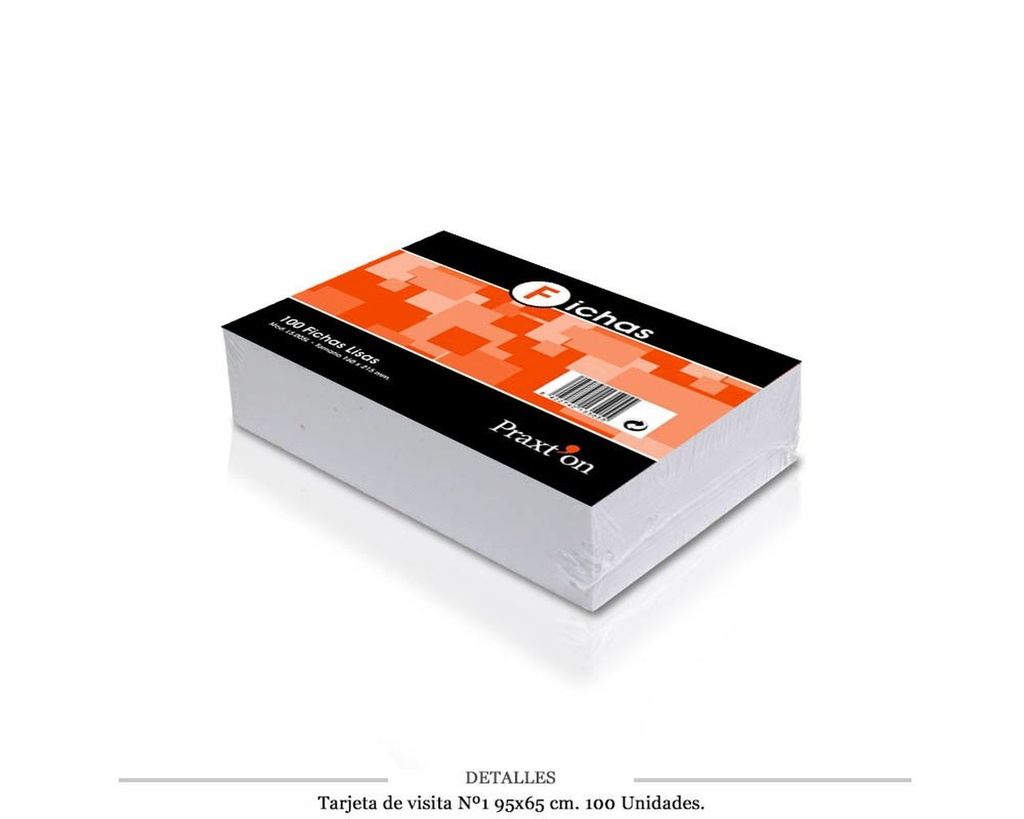 TARJETA VISITA Nº1 95X65 CM 100 UDS