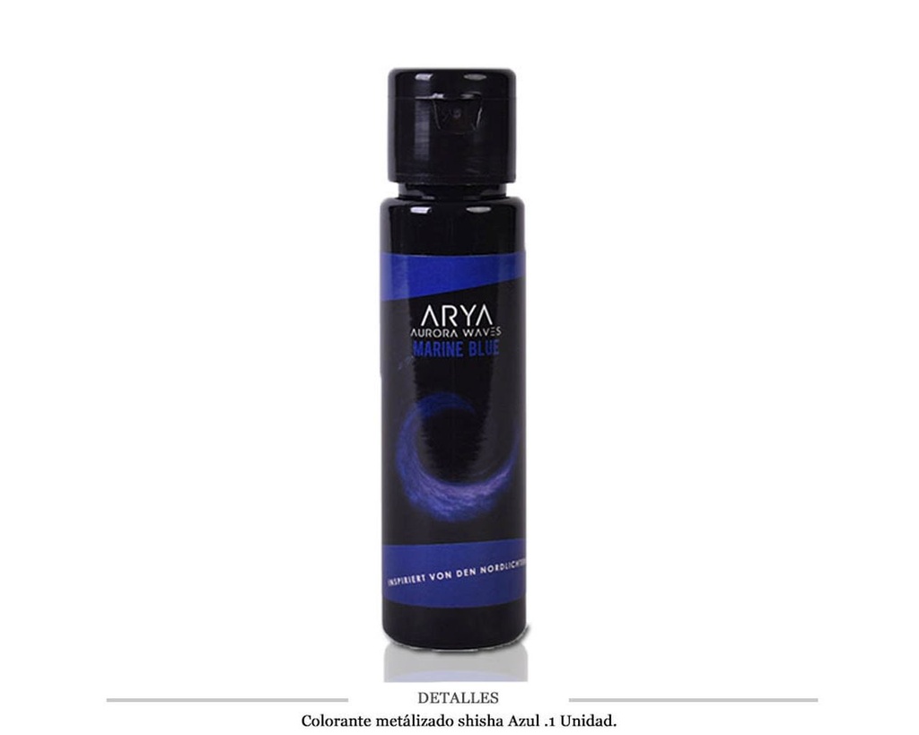 COLORANTE SHISHA EFECTO METALICO AZUL 50 ML 1 UD