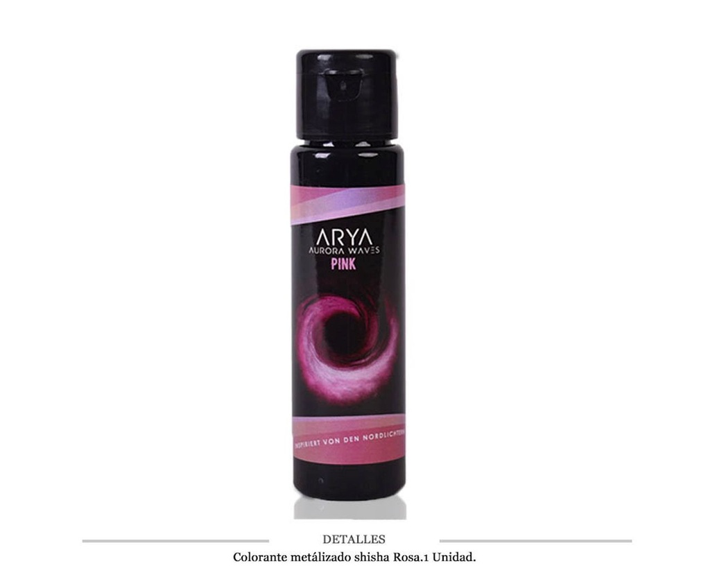 COLORANTE SHISHA EFECTO METALICO ROSA 50 ML 1 UD
