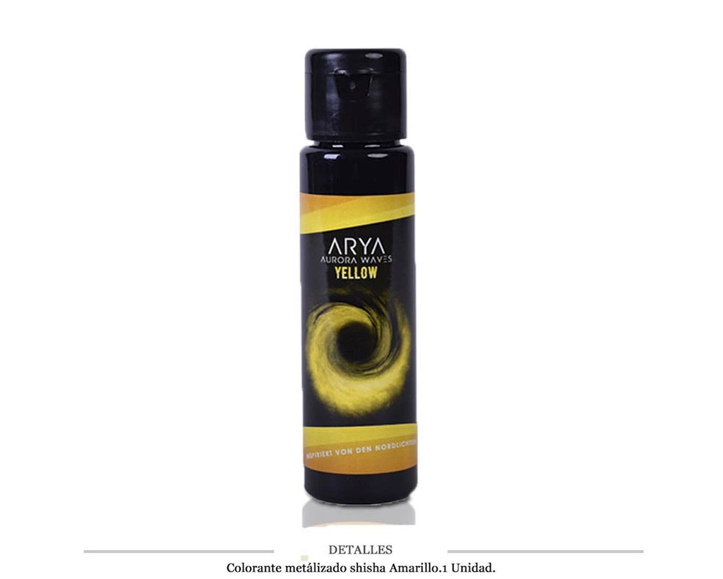 COLORANTE SHISHA EFECTO METALICO AMARILLO 50ML 1 UD