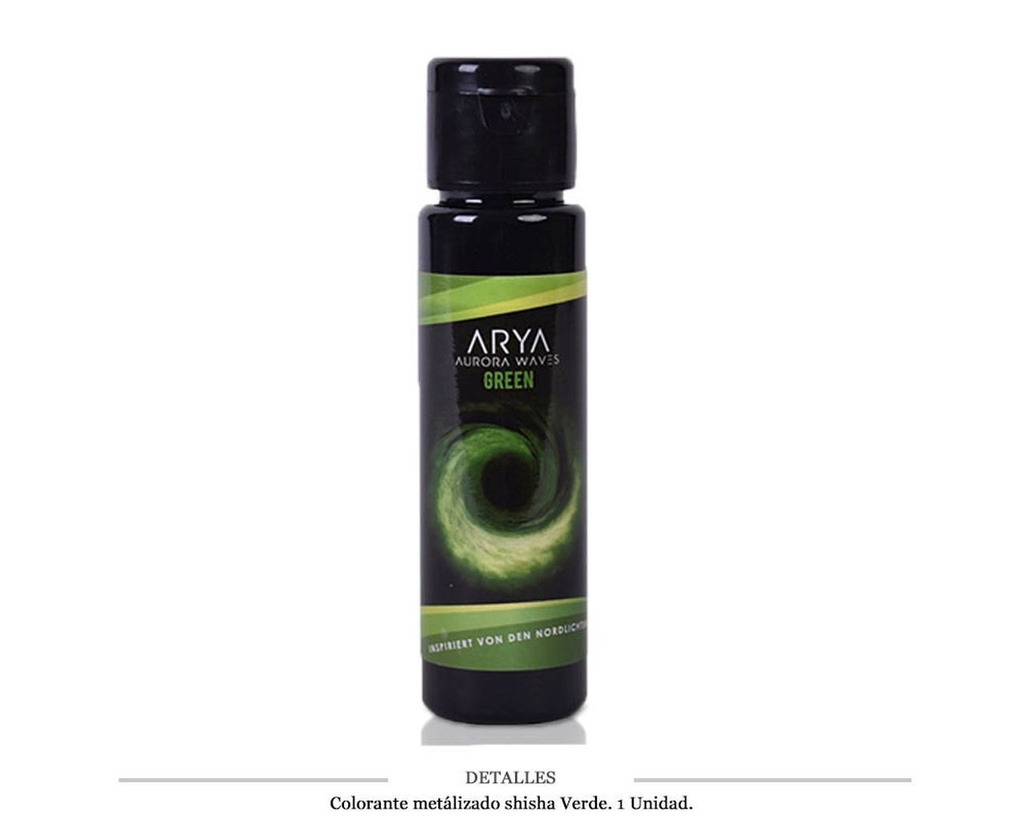 COLORANTE SHISHA EFECTO METALICO VERDE 50ML 1 UD